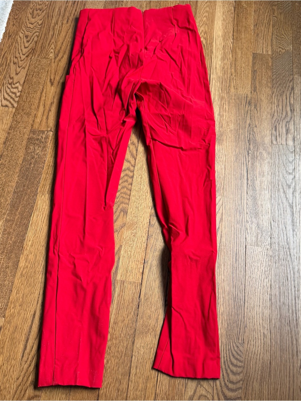 Athleta Red Tailored Pants with Front Hem Slits Size 6T - Picture 3 of 3